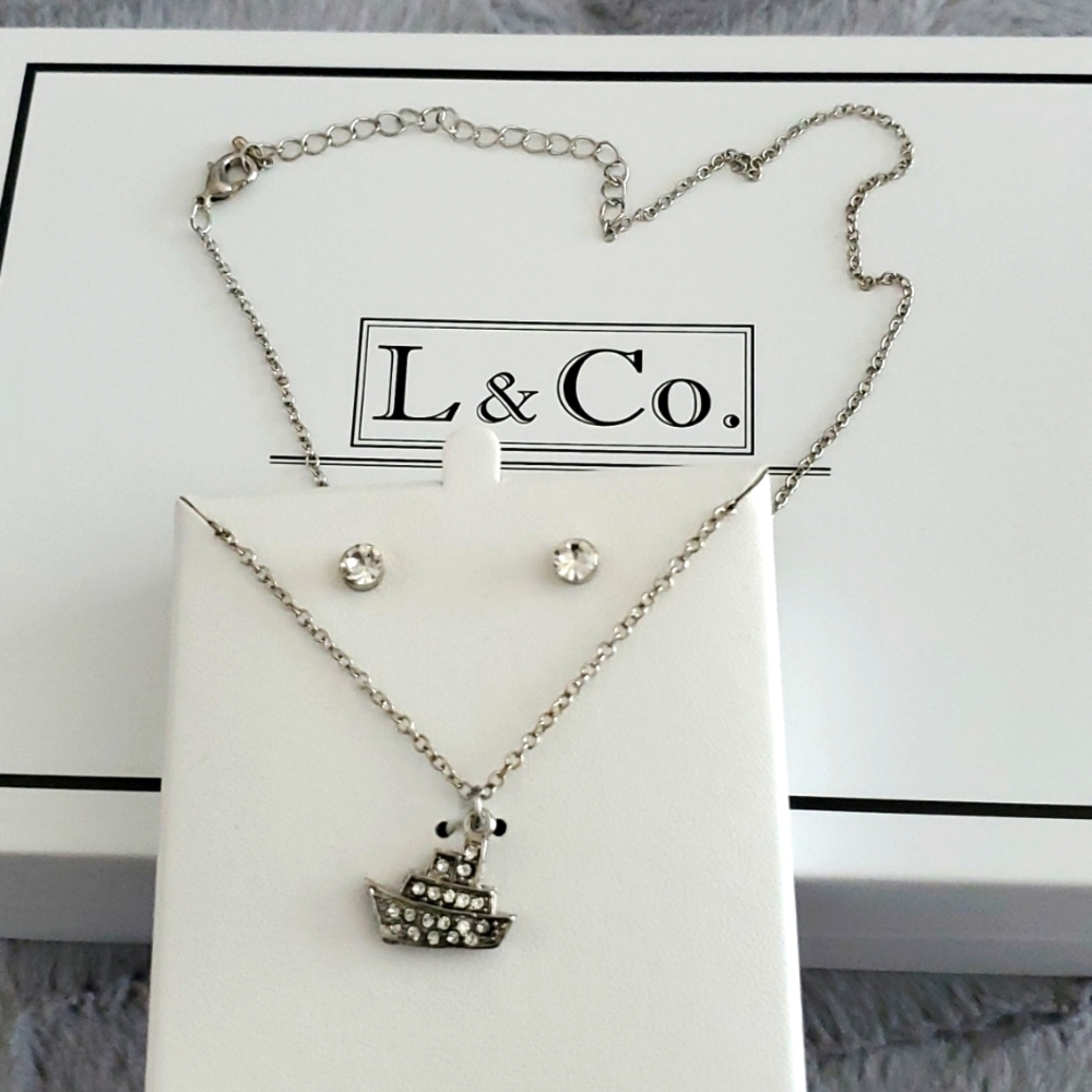 NEW, L & Co. Necklace,Earring